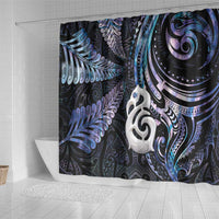 New Zealand Aotearoa Shower Curtain Maori Hei Manaia Purple Paua Shell DT04 - Polynesian Pride