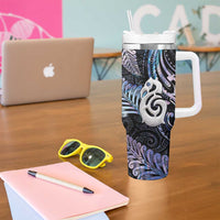New Zealand Aotearoa Tumbler With Handle Maori Hei Manaia Purple Paua Shell DT04 - Polynesian Pride