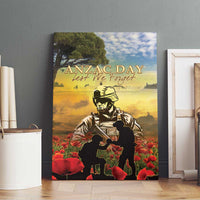 New Zealand ANZAC Day Canvas Wall Art The Ode Remembrance And Poppy