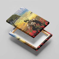 New Zealand ANZAC Day Canvas Wall Art The Ode Remembrance And Poppy