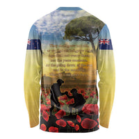 New Zealand ANZAC Day Long Sleeve Shirt The Ode Remembrance And Poppy