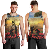 New Zealand ANZAC Day Men Tank Top The Ode Remembrance And Poppy