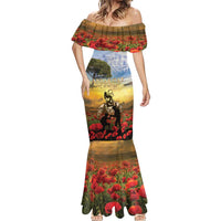 New Zealand ANZAC Day Mermaid Dress The Ode Remembrance And Poppy