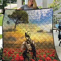 New Zealand ANZAC Day Quilt The Ode Remembrance And Poppy