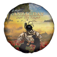 New Zealand ANZAC Day Spare Tire Cover The Ode Remembrance And Poppy