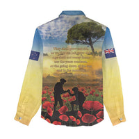 New Zealand ANZAC Day Women Casual Shirt The Ode Remembrance And Poppy DT04 - Polynesian Pride