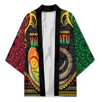 Vanuatu Language Week Kimono Boar Tusk Warrior Tribal Floral Pattern