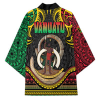 Vanuatu Language Week Kimono Boar Tusk Warrior Tribal Floral Pattern
