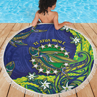 Cook Islands Language Week Beach Blanket Flying Fish 15 Stars Tribal Patterns