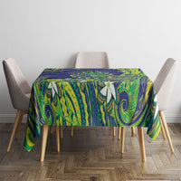 Cook Islands Language Week Tablecloth Flying Fish 15 Stars Tribal Patterns