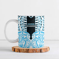 Custom Aotearoa Ngati Kahungunu Ceramic Mug New Zealand Traditional Maori Pattern