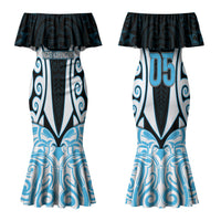 Custom Aotearoa Ngati Kahungunu Couples Matching Mermaid Dress and Hawaiian Shirt New Zealand Traditional Maori Pattern