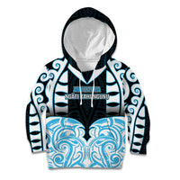 Custom Aotearoa Ngati Kahungunu Kid Hoodie New Zealand Traditional Maori Pattern