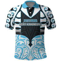 Custom Aotearoa Ngati Kahungunu Polo Shirt New Zealand Traditional Maori Pattern