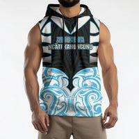 Custom Aotearoa Ngati Kahungunu Sleeveless Hoodie New Zealand Traditional Maori Pattern