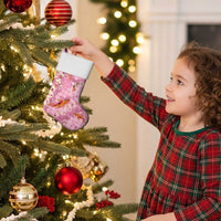 Pink Palaka Hawaiian And Japanese Christmas Stocking Sakura Lei With Koi Fish - Polynesian Pride