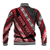 Personalised Aotearoa Te Arawa Baseball Jacket New Zealand Maori Tribal Fern Pattern