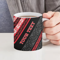 Personalised Aotearoa Te Arawa Ceramic Mug New Zealand Maori Tribal Fern Pattern