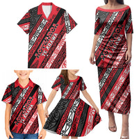 Personalised Aotearoa Te Arawa Family Matching Puletasi and Hawaiian Shirt New Zealand Maori Tribal Fern Pattern