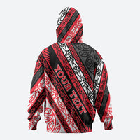 Personalised Aotearoa Te Arawa Hoodie New Zealand Maori Tribal Fern Pattern