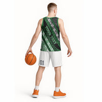 Personalised Aotearoa Ngati Maniapoto Basketball Jersey New Zealand Maori Tribal Fern Pattern