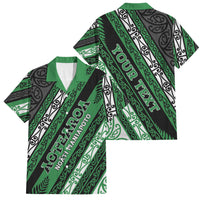 Personalised Aotearoa Ngati Maniapoto Family Matching Tank Maxi Dress and Hawaiian Shirt New Zealand Maori Tribal Fern Pattern