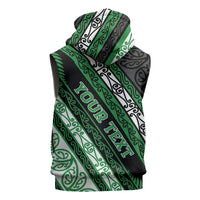Personalised Aotearoa Ngati Maniapoto Sleeveless Zip Hoodie New Zealand Maori Tribal Fern Pattern