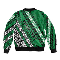 Personalised Aotearoa Ngati Raukawa Bomber Jacket New Zealand Maori Tribal Fern Pattern