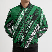 Personalised Aotearoa Ngati Raukawa Bomber Puffer Jacket New Zealand Maori Tribal Fern Pattern