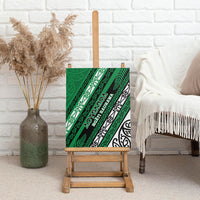 Aotearoa Ngati Raukawa Canvas Wall Art New Zealand Maori Tribal Fern Pattern