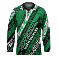 Personalised Aotearoa Ngati Raukawa Hockey Jersey New Zealand Maori Tribal Fern Pattern