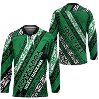 Personalised Aotearoa Ngati Raukawa Hockey Jersey New Zealand Maori Tribal Fern Pattern