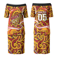 Custom Aotearoa Waikato Tainui Couples Matching Puletasi and Hawaiian Shirt Maori Tribal Pattern Koru Motif