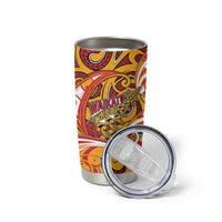 Custom Aotearoa Waikato Tainui Tumbler Cup Maori Tribal Pattern Koru Motif