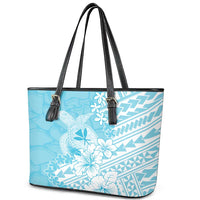 Hawaii Kanaka Maoli Leather Tote Bag Polynesian Turtle Tattoo DT05 - Polynesian Pride