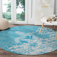 Hawaii Kanaka Maoli Round Carpet Polynesian Turtle Tattoo DT05 - Polynesian Pride