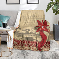 Tonga Language Week Blanket Tribal Cross Ngatu Floral Pattern