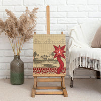 Tonga Language Week Canvas Wall Art Tribal Cross Ngatu Floral Pattern