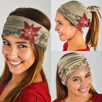 Tonga Language Week Neck Gaiter Tribal Cross Ngatu Floral Pattern