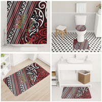 Maori Language Week Bathroom Set Ake Ake Ake Tribal Patterns