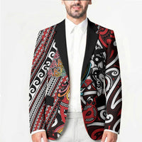 Personalised Maori Language Week Blazer Ake Ake Ake Tribal Patterns