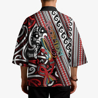 Personalised Maori Language Week Kimono Ake Ake Ake Tribal Patterns