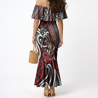 Personalised Maori Language Week Mermaid Dress Ake Ake Ake Tribal Patterns