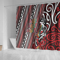 Maori Language Week Shower Curtain Ake Ake Ake Tribal Patterns