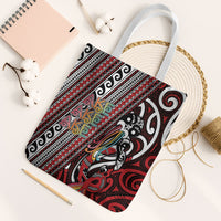 Maori Language Week Tote Bag Ake Ake Ake Tribal Patterns