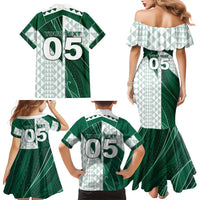 Custom Hawaii Volleyball Family Matching Mermaid Dress and Hawaiian Shirt Shaka Aloha Hand