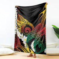 Piko Hawaiian Blanket Gradient Spiral Plumeria Tribal Patterns