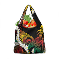 Piko Hawaiian Grocery Bag Gradient Spiral Plumeria Tribal Patterns