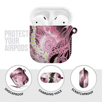 Piko Hawaiian AirPods Case Pink Galaxy Spiral Plumeria Tribal Patterns