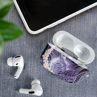 Piko Hawaiian AirPods Case Purple Galaxy Spiral Plumeria Tribal Patterns